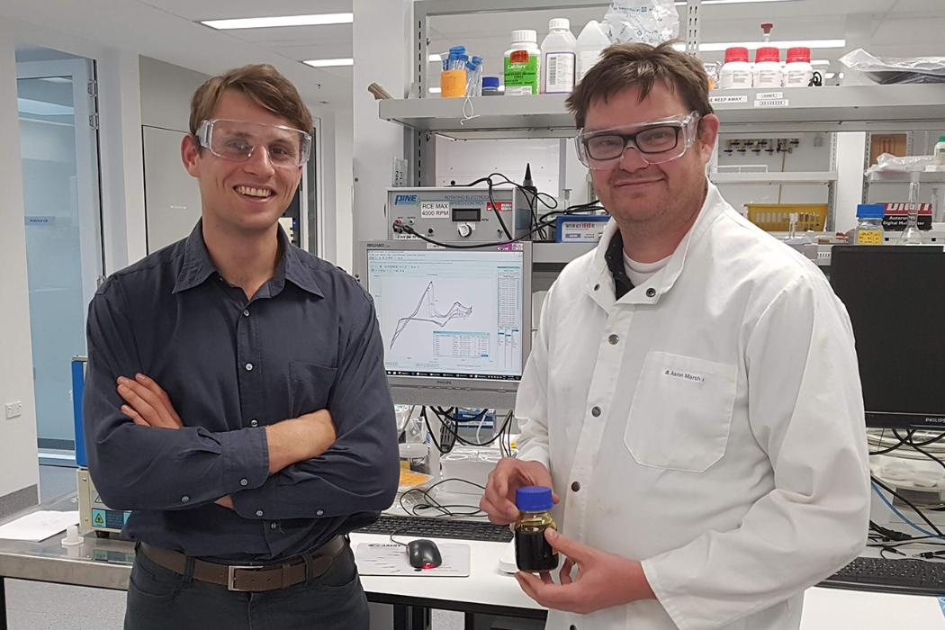UC Engineering Masters’ student Jonathan Ring and UC Associate Professor Aaron M