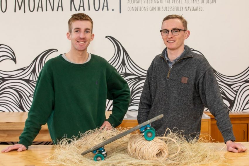Canterbury students invent new materials from flax and cabbage tree leaves